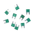 Car Blade Mini Fuse (30A) (Green) (10-piece pack) - CABLESmart