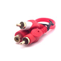 2RCA Male to 1RCA Female Cable (15cm) (Gold)