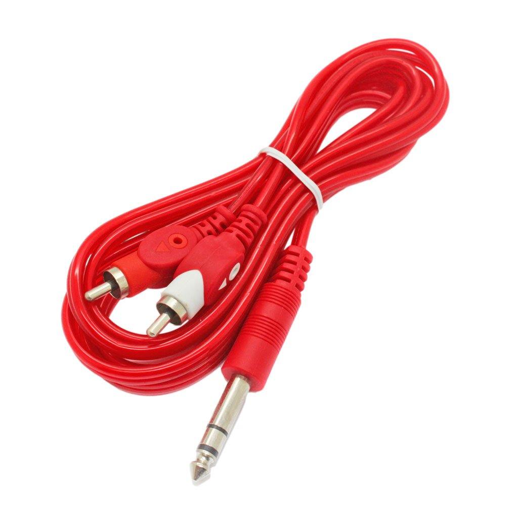 6.35mm Stereo Male to 2RCA Male Cable (1.8m) - CABLESmart