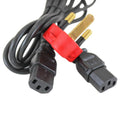 2-way IEC AC Cable (Dedicated Red Plug) (2m + 1m) - CABLESmart
