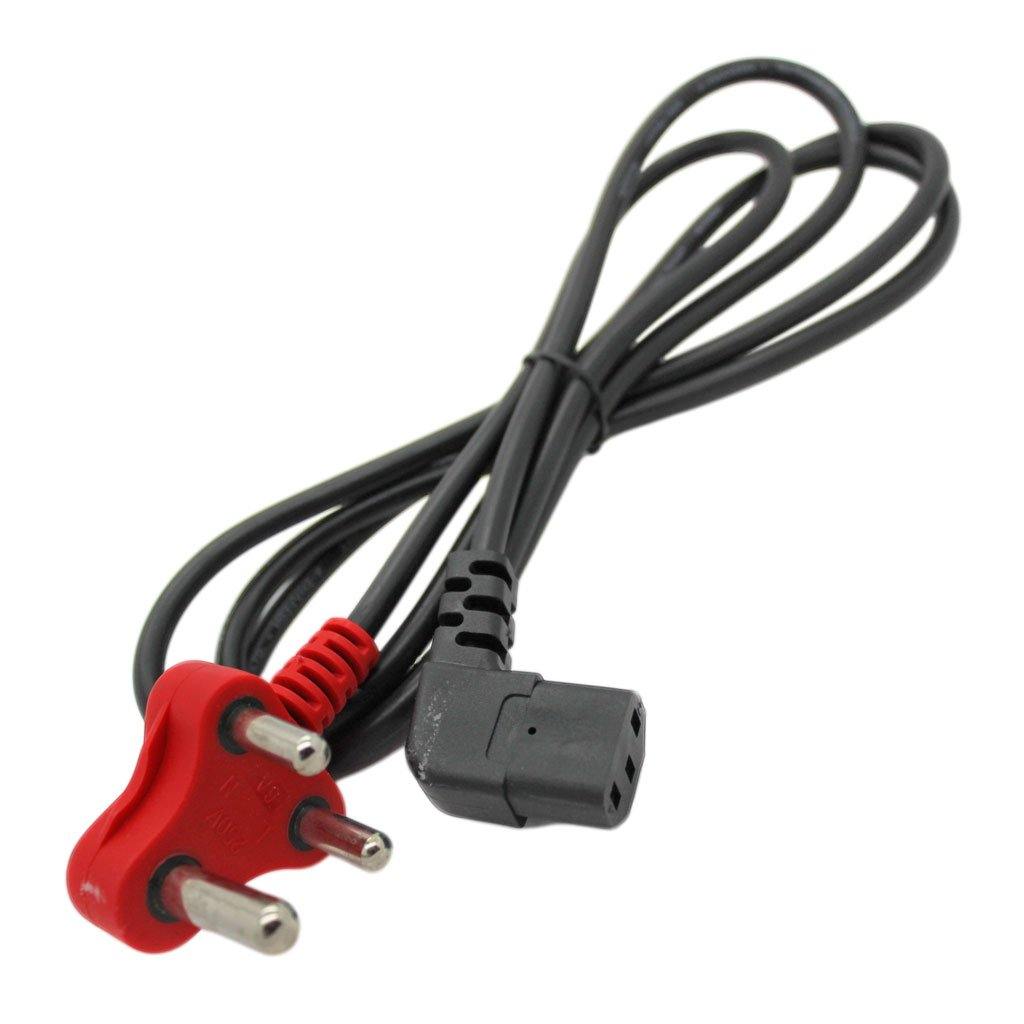 IEC AC Angle Power Cable (Dedicated Red Plug) (2m) - CABLESmart