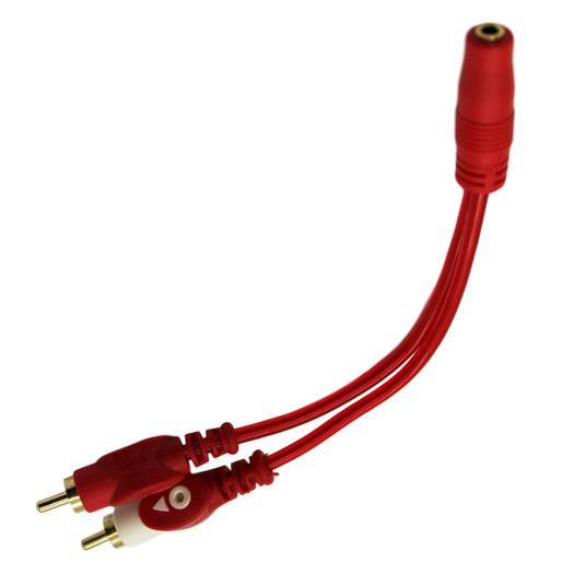 3.5mm Stereo Female to 2RCA Male Cable (15cm) - CABLESmart