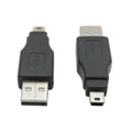 USB A Male to USB A Mini 5-pin Male Adaptor - CABLESmart