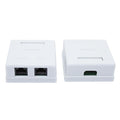 RJ45 2-way Keystone Female Connector Box (Wall Mounted) - CABLESmart