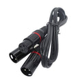 XLR (Cannon) Female to 2 x XLR (Cannon) Male Cable (1m) - CABLESmart