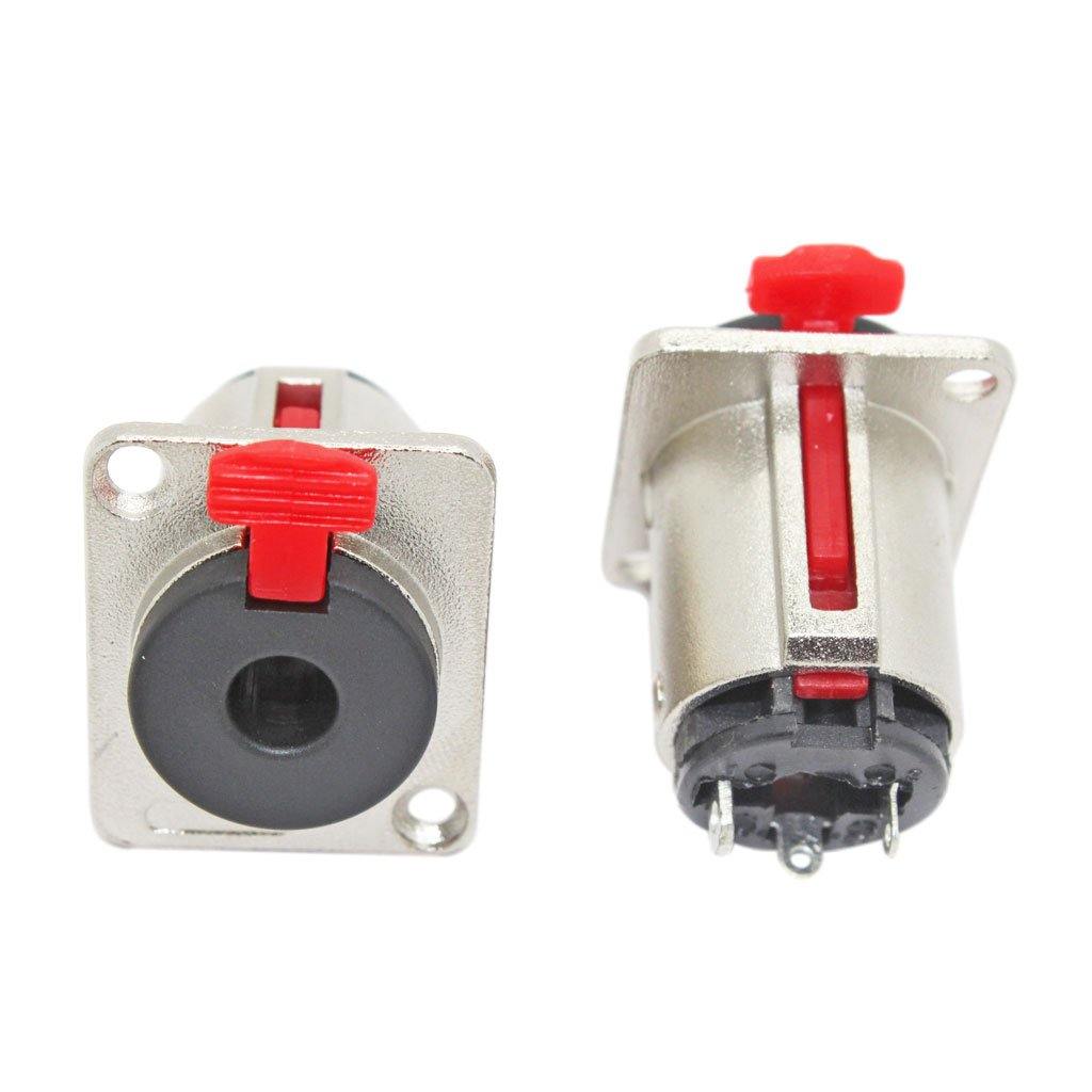 6.35mm Panel Mount Mono Female Connector (Lock Type) - CABLESmart