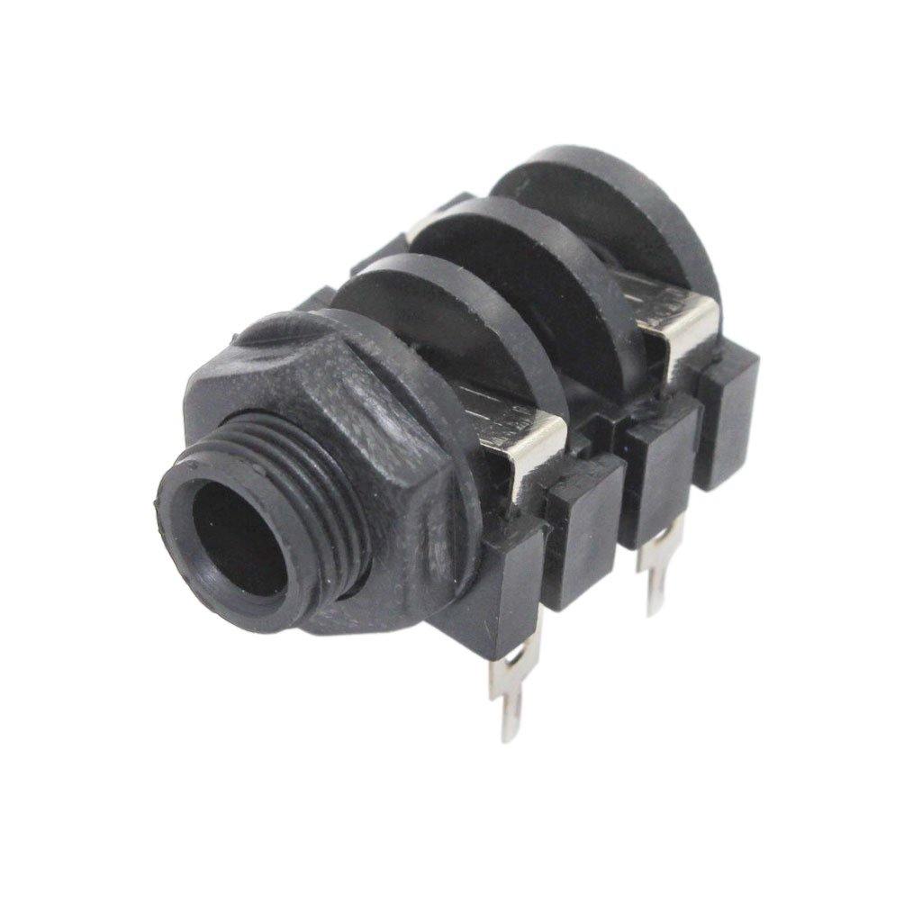 6.35mm Panel Mount Mono Female Connector (Closed Circuit) - CABLESmart