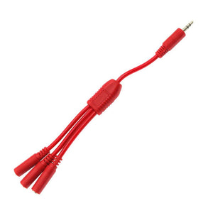 3.5mm Stereo Male to 3 x 3.5mm Stereo Female Cable (15cm) - CABLESmart